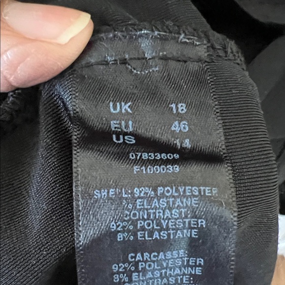 ASOS Black Velvet Dress with Colorful Floral Embroidered Bell Sleeves - Picture 5 of 6